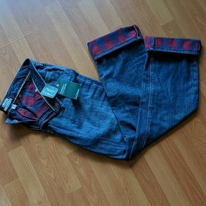 L.L. Bean 1912 Classic Fit Flannel Lined Jeans NWT